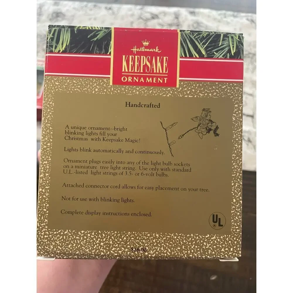 Vintage Hallmark Keepsake Sparkling Angel Ornament Christmas Holidays VTG